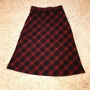 North style plaid a line skirt